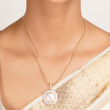 22k Gold Plated Ridhi Bindu Pendant Set