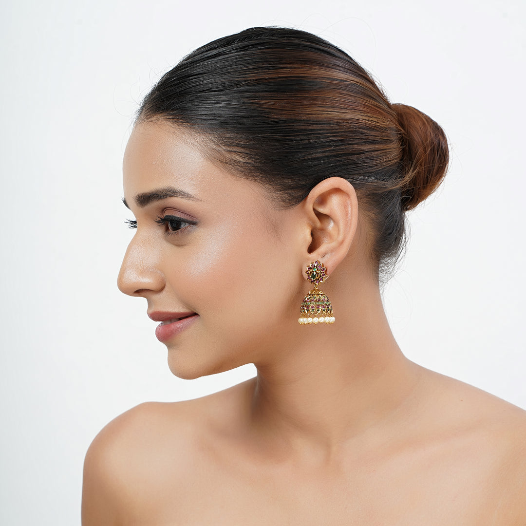 22k Gold Plated Varsha Aaratrika Earrings
