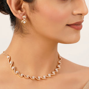 22k Gold Plated Gulnaar Mridul Necklace Set