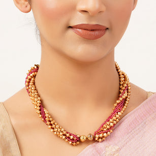 22k Gold Plated Sunheri Ratnavali Necklace