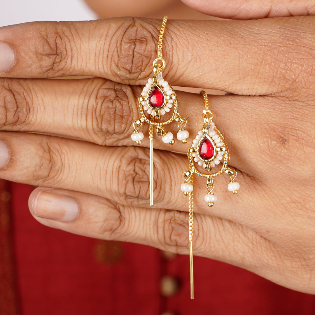 22k Gold Plated Sui Dhaga Ekatra Earring