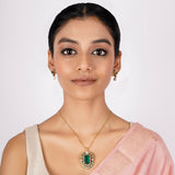 22k Gold Plated Nyra Chitrani Pendant Set