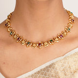 22k Gold Plated Kanaka Sharvya Necklace Set