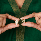 22k Gold Plated Jhilmil Glow Earclips