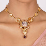 22k Gold Plated Nyra Hritika Pendant Set