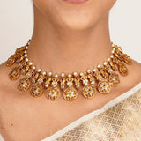 22k Gold Plated Kanaka Liyana Necklace Set