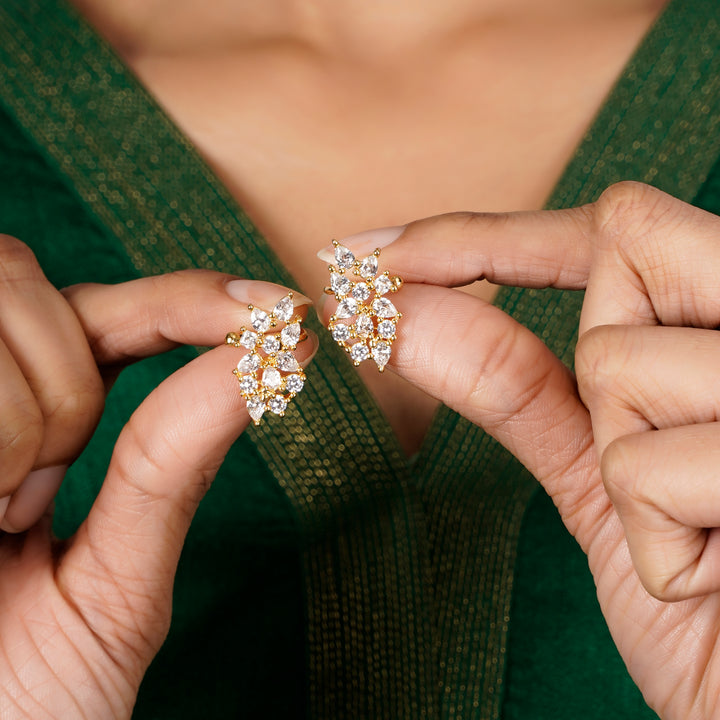 22k Gold Plated Jhilmil Nova Earclips