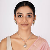 Gold/Silver  Nyra Anvika Pendant Set
