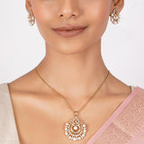 22k Gold Plated Nyra Writisha Pendant Set