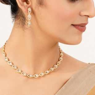 22k Gold Plated Gulnaar Tarang Necklace Set