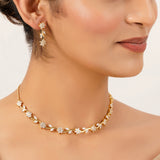 22k Gold Plated Gulnaar Sugandh Necklace Set