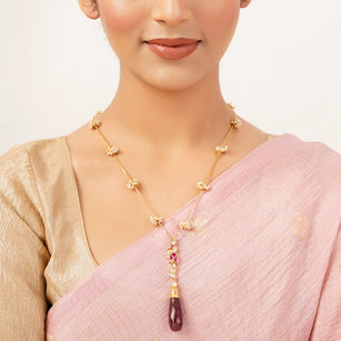 22k Gold Plated Sunheri Tilottama Necklace