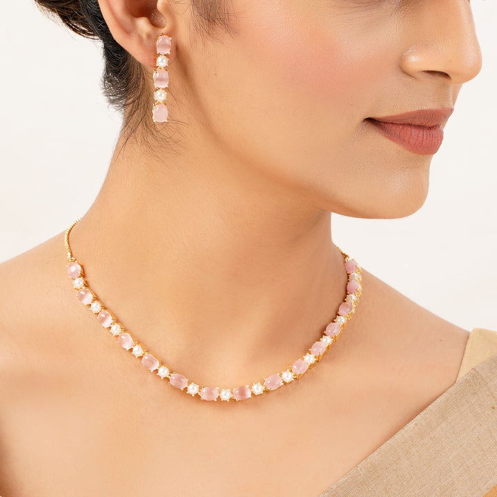 22k Gold Plated Gulnaar Shobha Necklace Set
