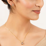 22k Gold Plated Gulnaar Sukoon Necklace Set