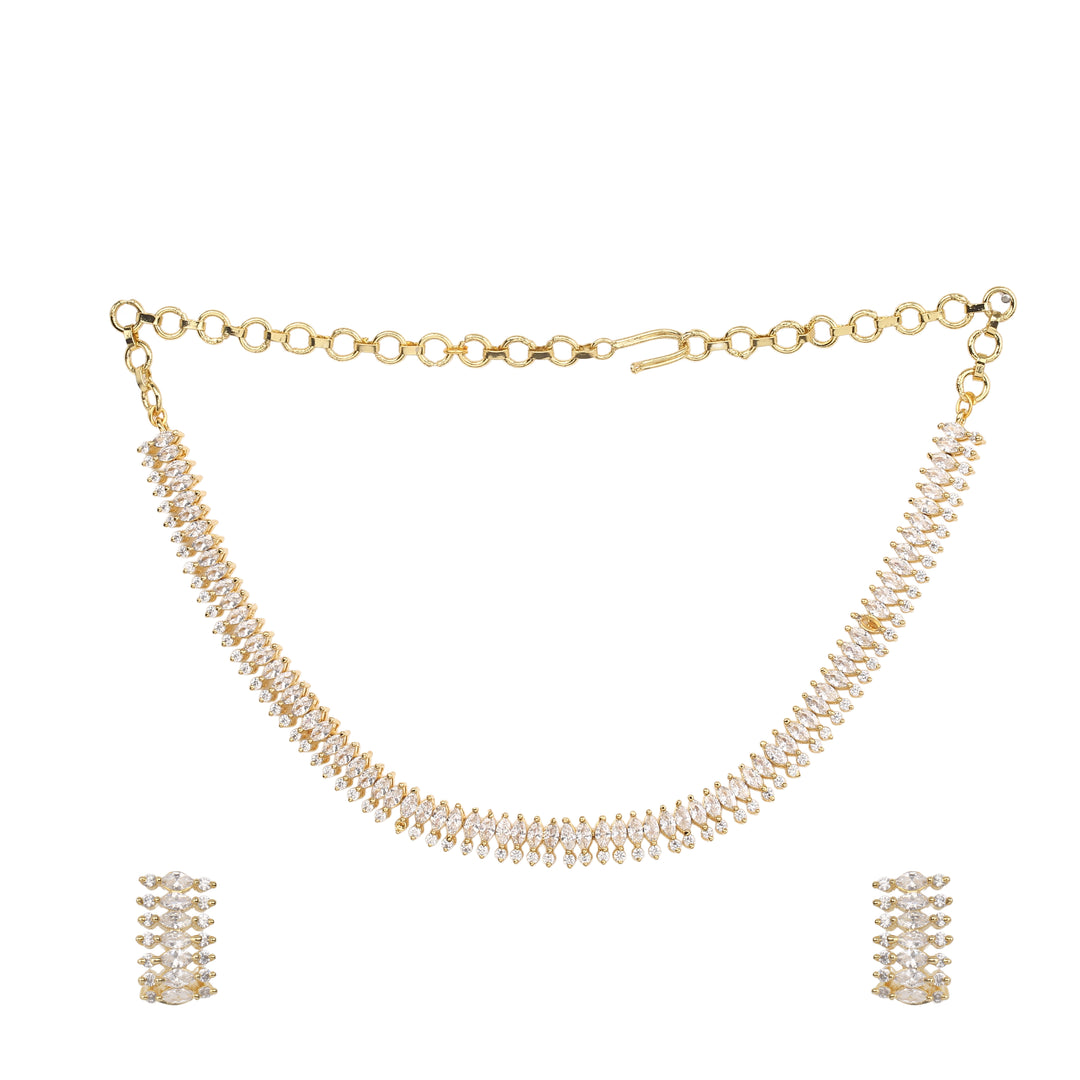 22k Gold Plated Gulnaar Nitya Necklace Set