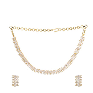 22k Gold Plated Gulnaar Nitya Necklace Set