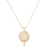 22k Gold Plated Gulnaar Mani Pendant Set