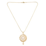 22k Gold Plated Gulnaar Mani Pendant Set