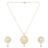 22k Gold Plated Gulnaar Mani Pendant Set
