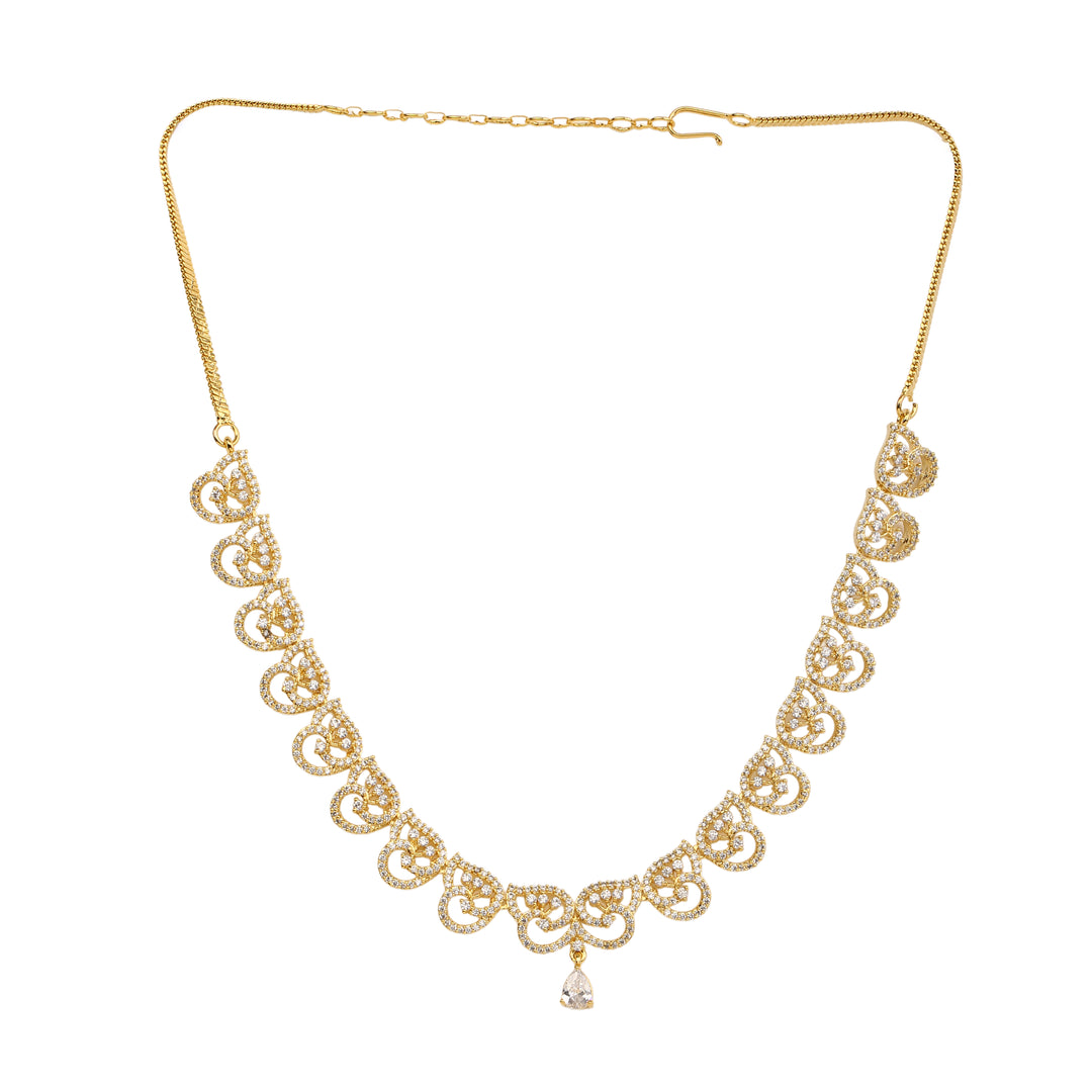 22k Gold Plated Gulnaar Dhara Necklace Set
