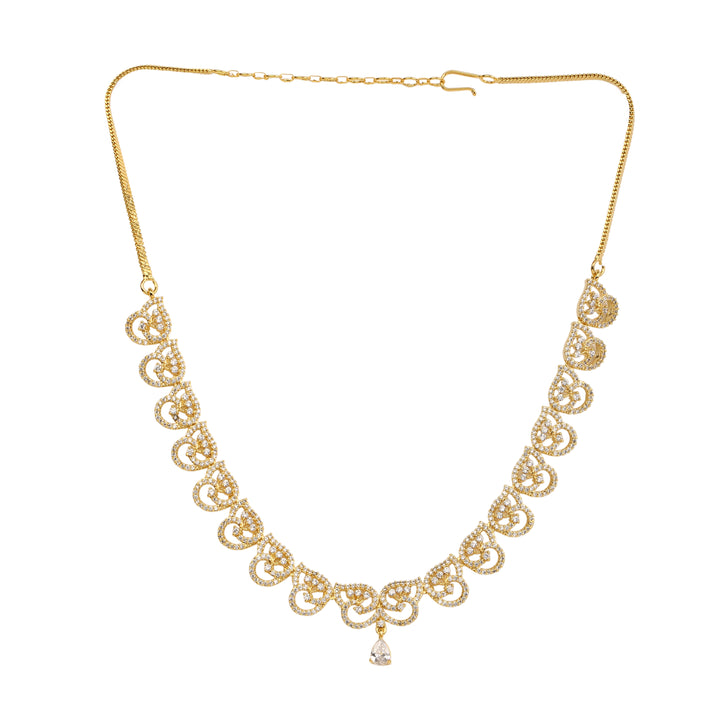 22k Gold Plated Gulnaar Dhara Necklace Set