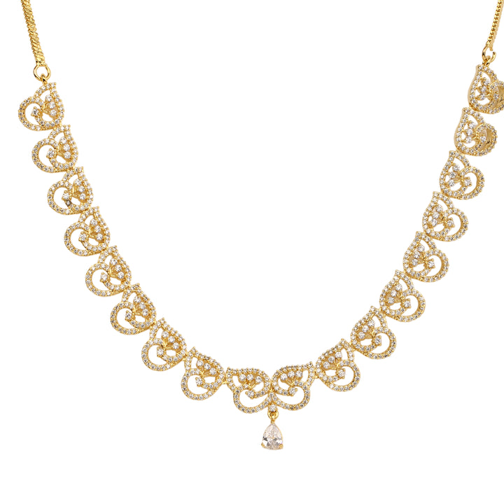 22k Gold Plated Gulnaar Dhara Necklace Set