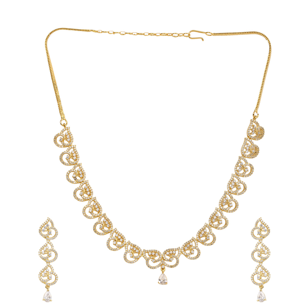 22k Gold Plated Gulnaar Dhara Necklace Set