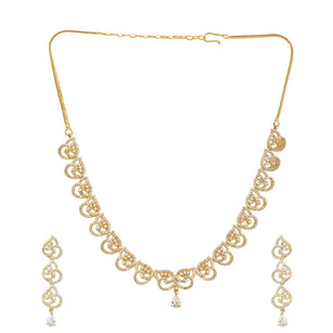 22k Gold Plated Gulnaar Dhara Necklace Set