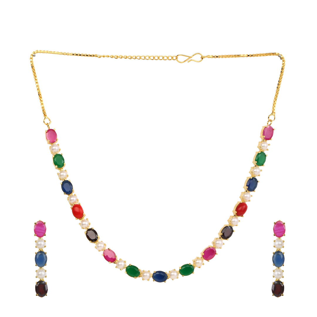 22k Gold Plated Gulnaar Valli Necklace Set
