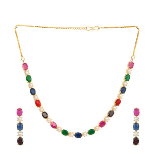 22k Gold Plated Gulnaar Valli Necklace Set