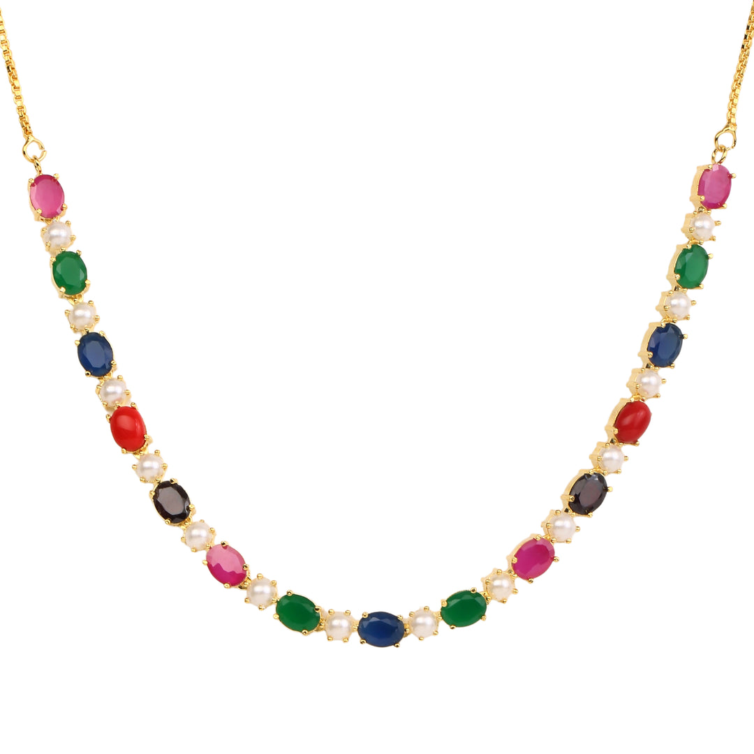22k Gold Plated Gulnaar Valli Necklace Set