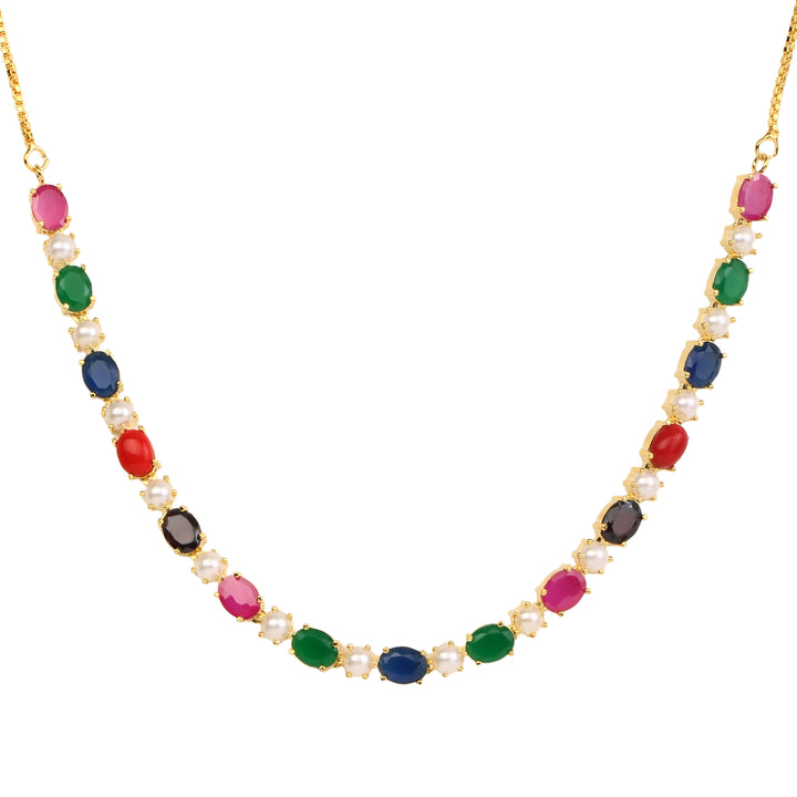 22k Gold Plated Gulnaar Valli Necklace Set