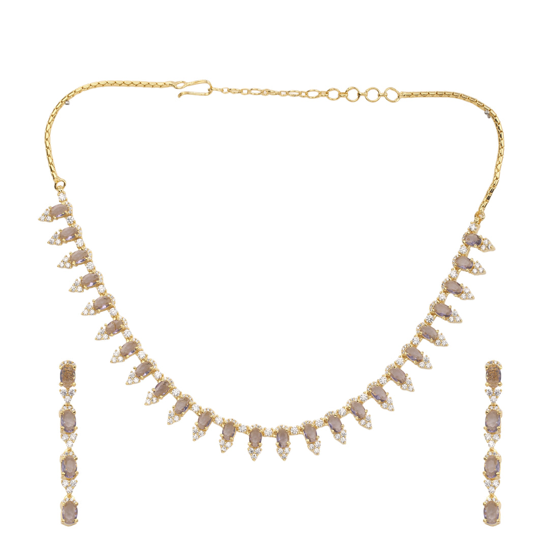 22k Gold Plated Gulnaar Shringar Necklace Set