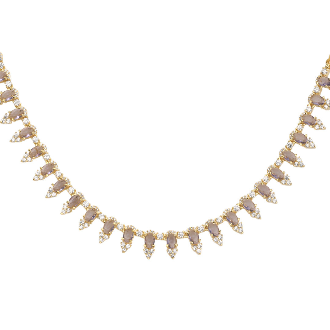 22k Gold Plated Gulnaar Shringar Necklace Set