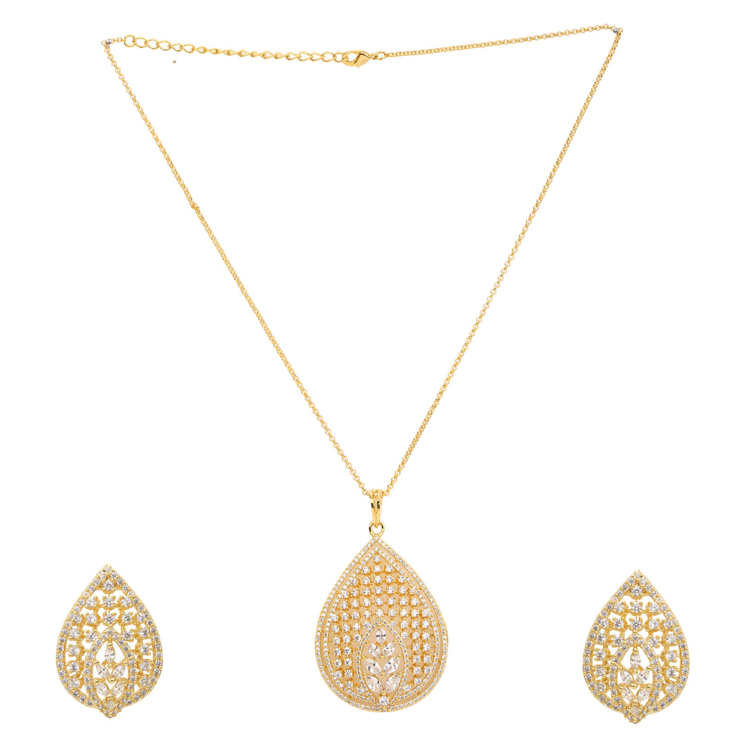 22k Gold Plated Gulnaar Chakra Necklace Set