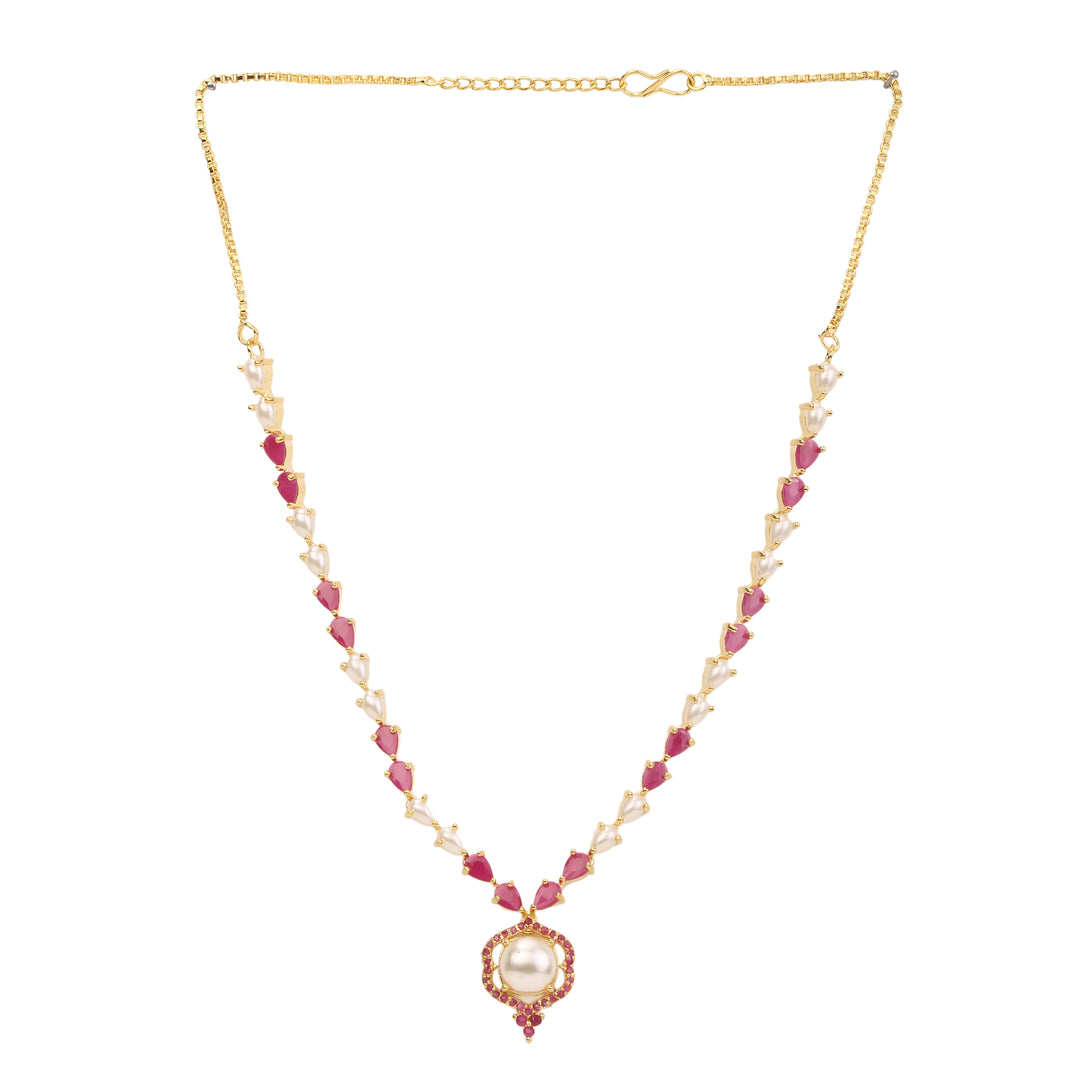 22k Gold Plated Gulnaar Mohini Necklace Set