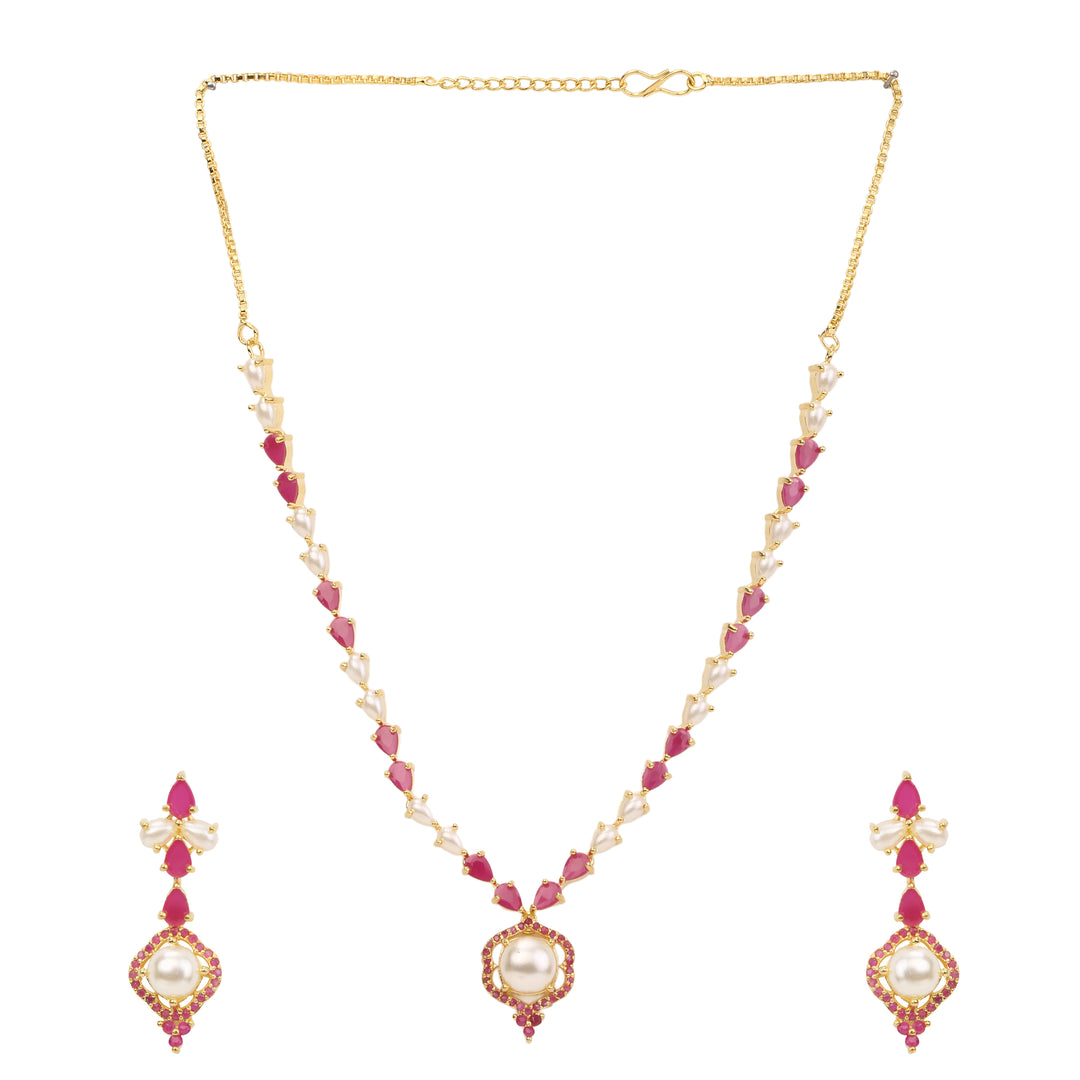 22k Gold Plated Gulnaar Mohini Necklace Set