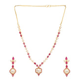 22k Gold Plated Gulnaar Mohini Necklace Set