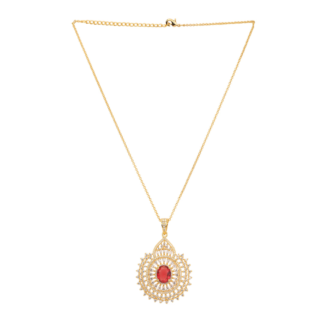 22k Gold Plated Gulnaar Tara Pendant Set