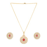 22k Gold Plated Gulnaar Tara Pendant Set