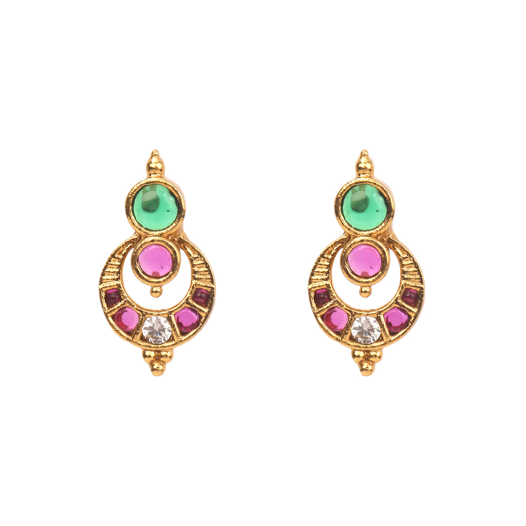 22k Gold Plated Sunheri Tarini Necklace Set