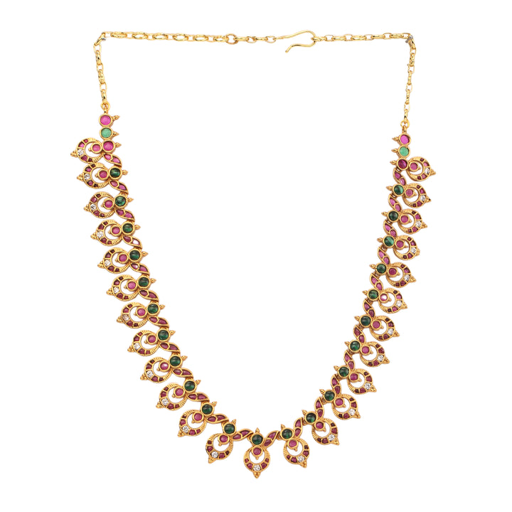 22k Gold Plated Sunheri Tarini Necklace Set