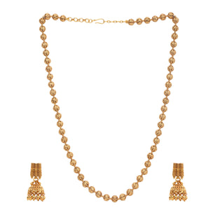 22k Gold Plated Sunheri Gajra Necklace Set