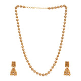 22k Gold Plated Sunheri Gajra Necklace Set