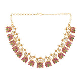 22k Gold Plated Sunheri Riwaaz Necklace Set