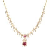 22k Gold Plated Gulnaar Roshni Necklace Set