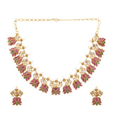 22k Gold Plated Sunheri Riwaaz Necklace Set