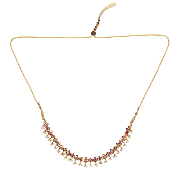 22k Gold Plated Sunheri Meher Necklace Set