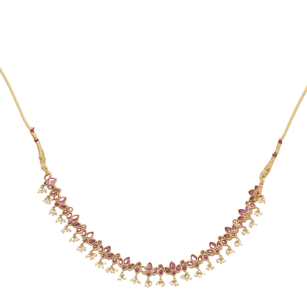 22k Gold Plated Sunheri Meher Necklace Set