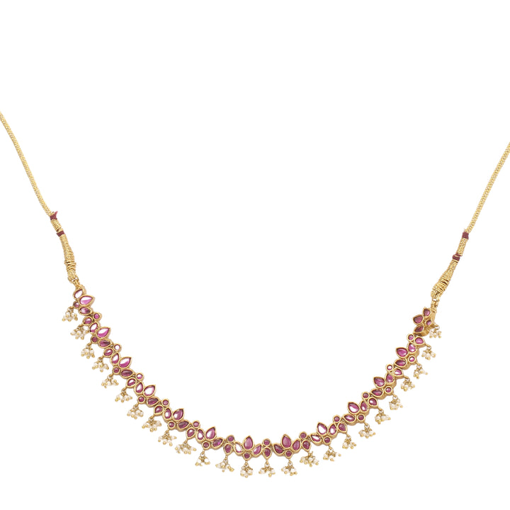22k Gold Plated Sunheri Meher Necklace Set